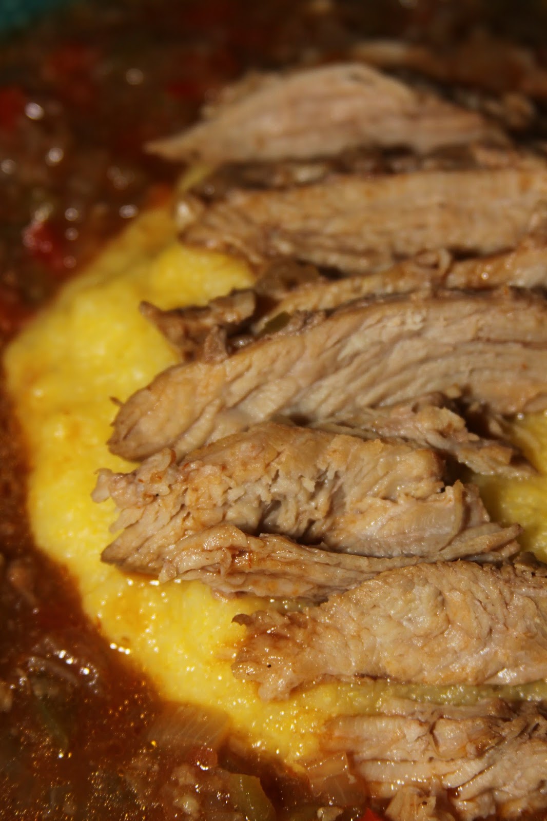 For the Love of Food Homestyle Grits and Veal Grillades