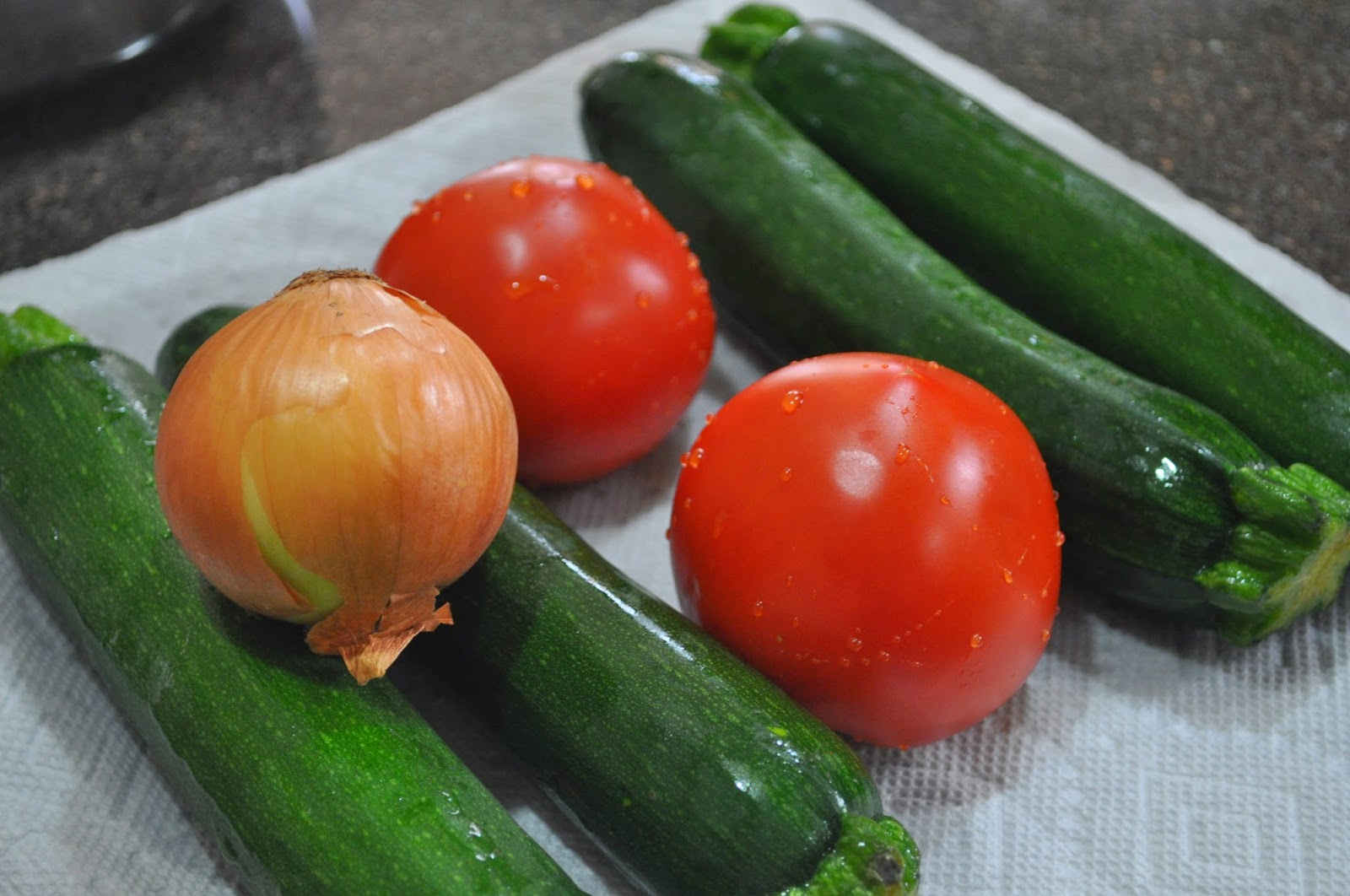 Teacher, Baker, Gourmet Meal Maker Zucchini Stew with Tomatoes and Onions
