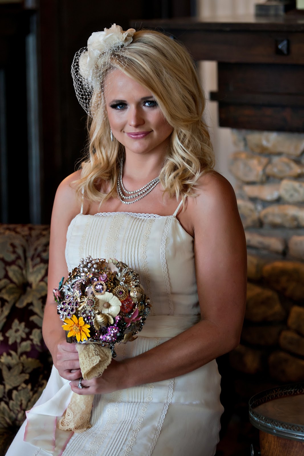 Miranda Lambert And Blake Shelton Wedding Mirandas Ritzy Rose Brooch