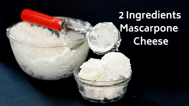 2 Ingredients Mascarpone Cheese