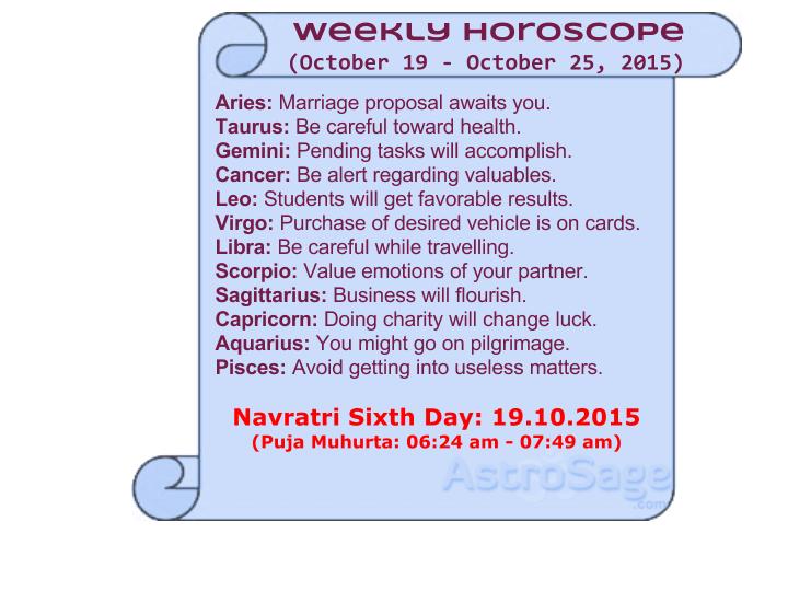 aries october 19 weekly horoscope