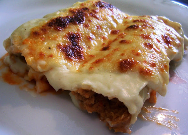 Canelones de atun