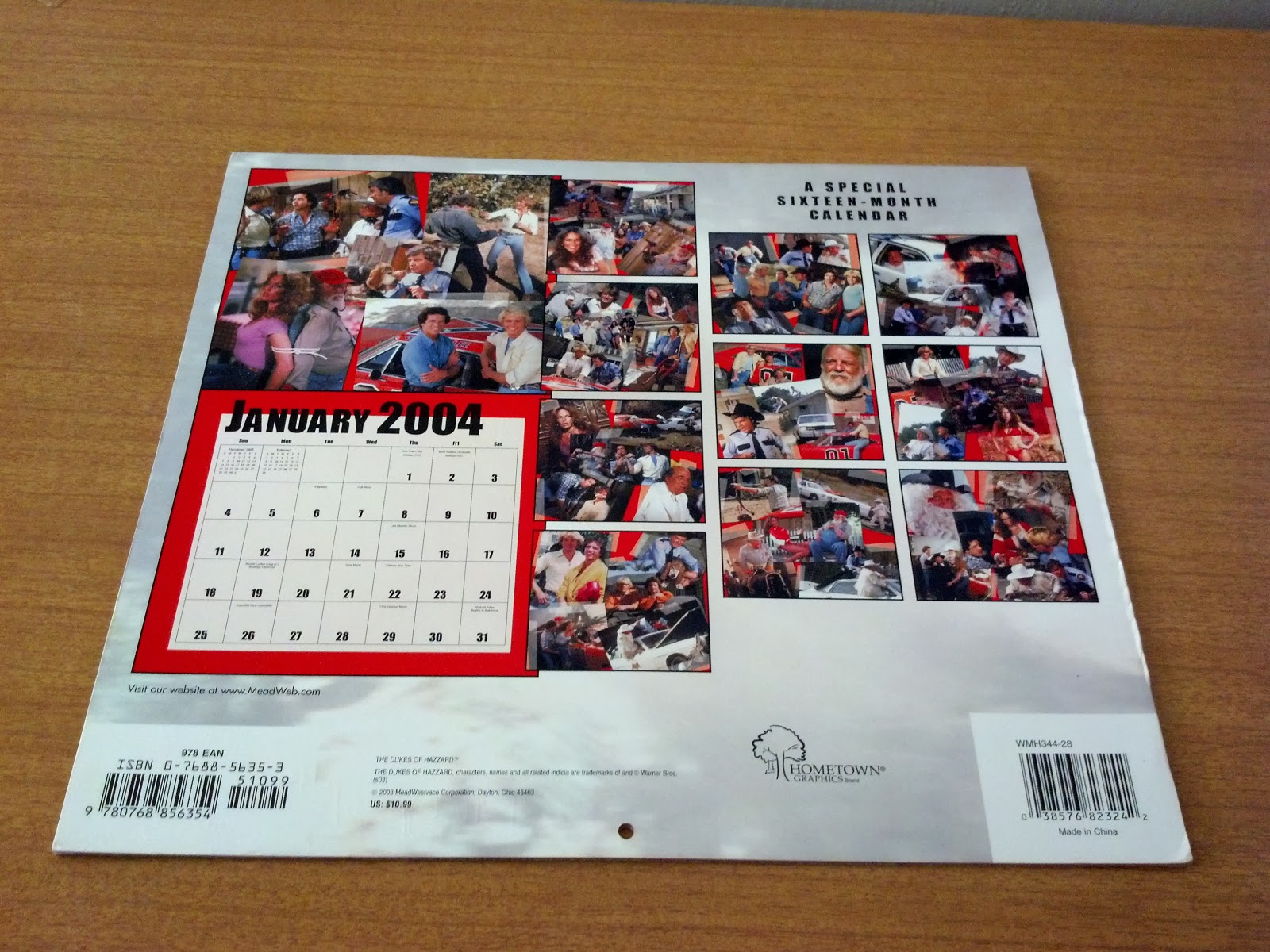 Dukes of Hazzard Collector 2014 Dukes of Hazzard Calendar, and a look