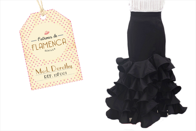 Básico de flamenca falda negra