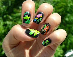 nails letter nail jungle alphabet challenge notd done coat