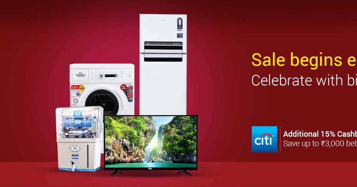 Flipkart Large Appliances Festival Sale (2124 Oct) Extra 15
