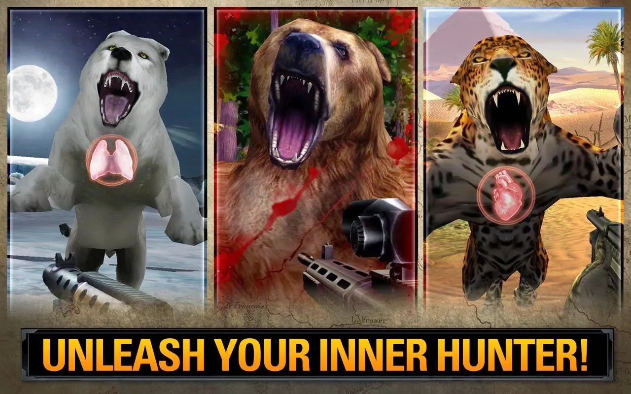 Andro hd games DEER HUNTER 2014 v2.4.0 Mod Apk (Unlimited Money/Unlocked)