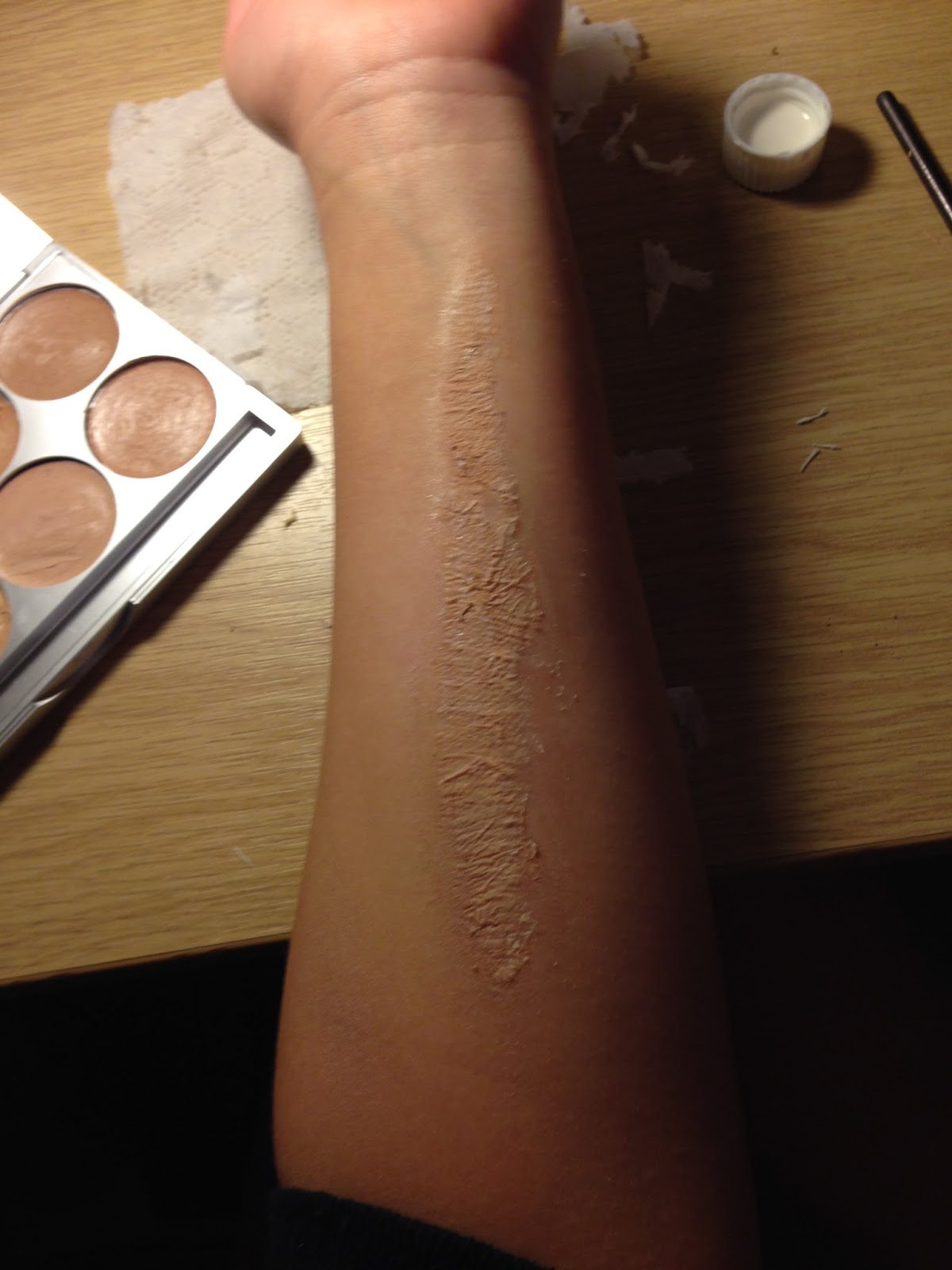 Special Effects Makeup: Peeling Skin Practice