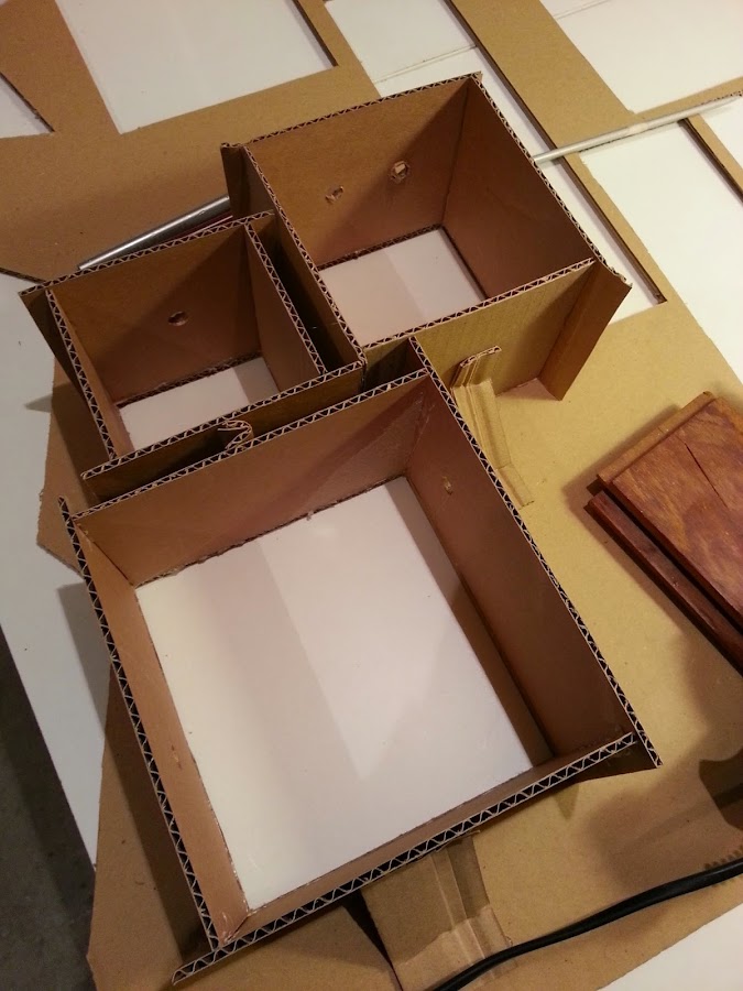 DIY Árbol de adviento para escaparate de navidad