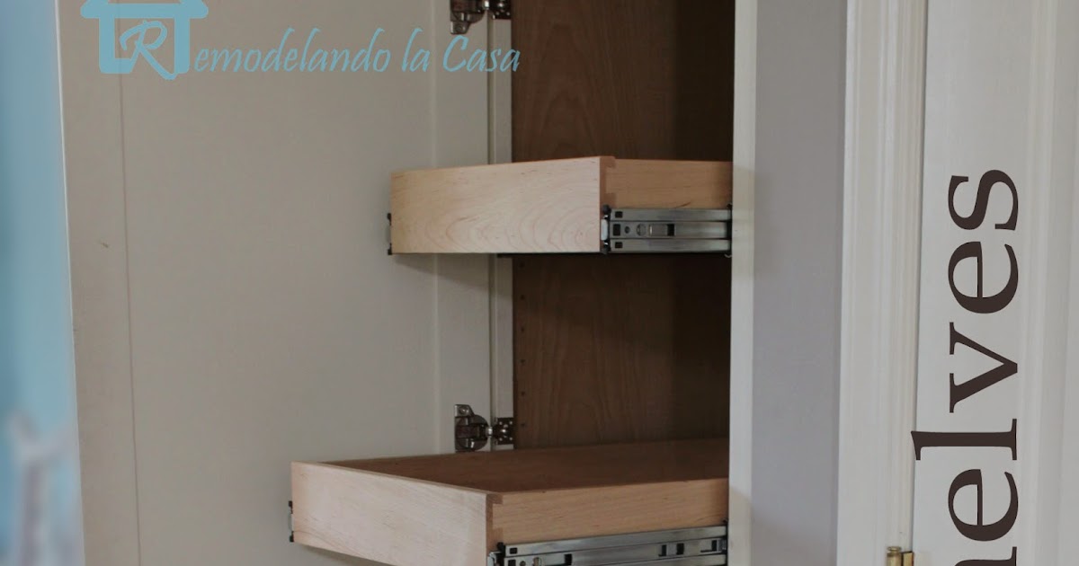 Useful How to build pull out kitchen shelves