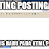 Setting baris baru pada html postingan blogspot
