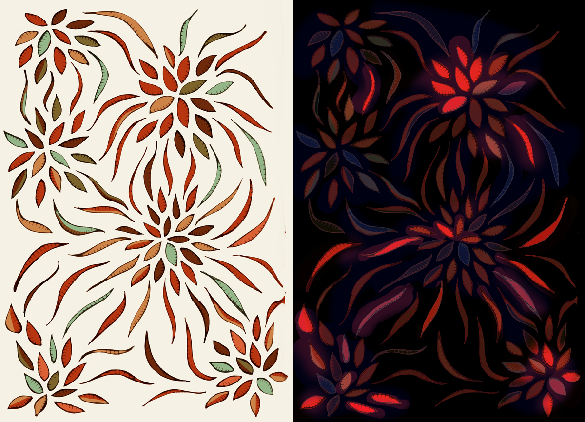 New Floral Textile Design Print Surface Design