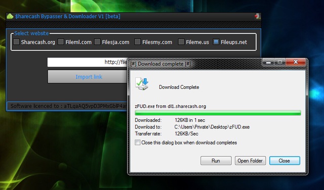 Virus heur downloader