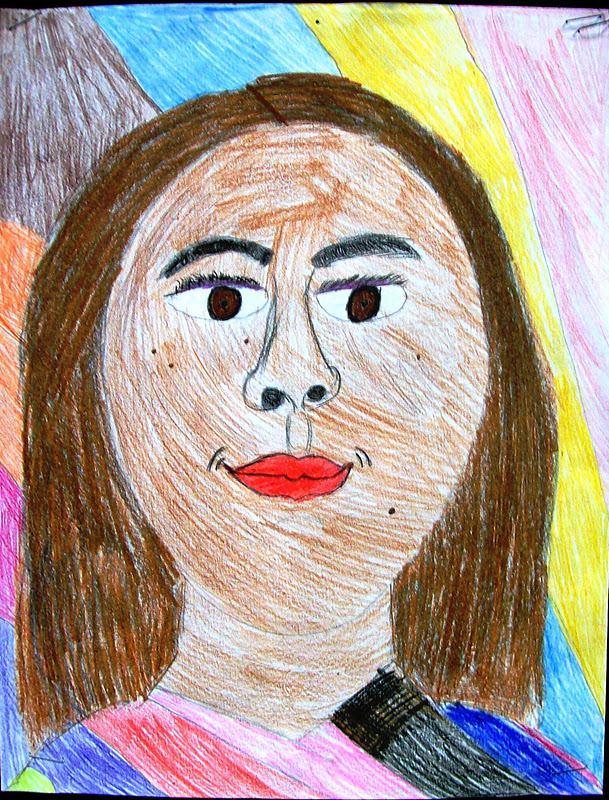 Art at Midway Middle School: Self Portraits