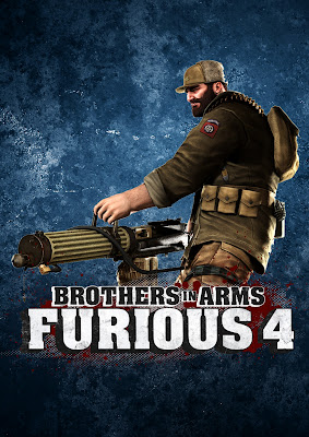 Brothers in Arms Furious 4 Game Character with Machine Gun