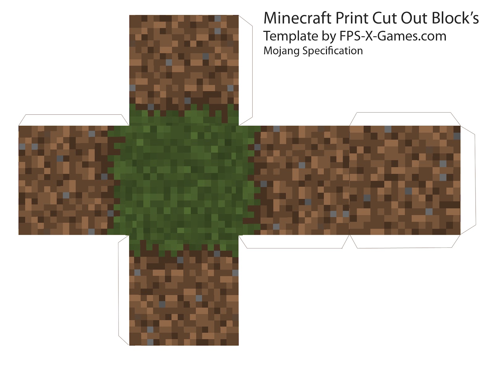 Minecraft Blog: Minecraft Cube's - Printable Cut Out Block's