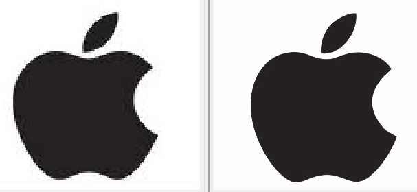 Corel Draw bitmap to Vector Shape Conversation : Making a Apple Logo