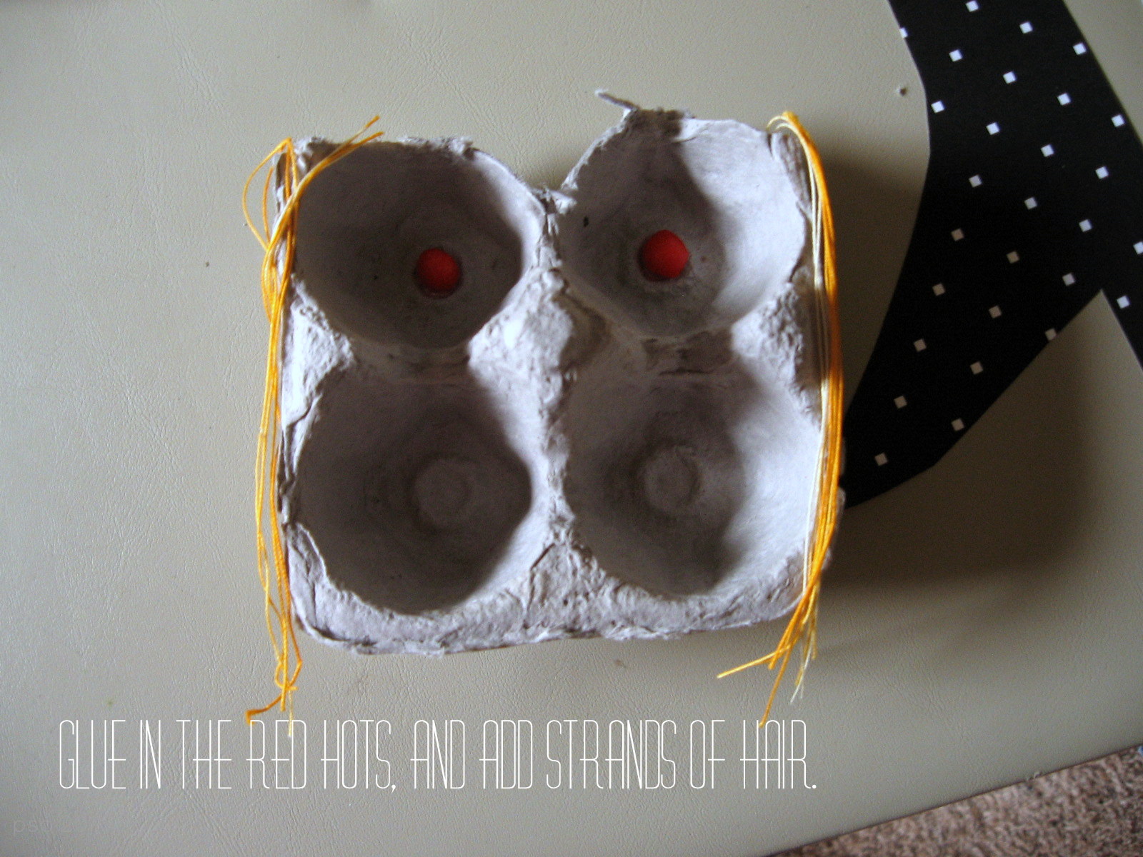 Pickup Some Creativity Egg Carton Witch Tutorial for the Kiddos