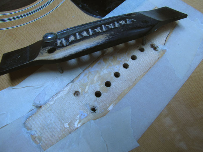 Bridge Removal on Epiphone FT145 Acoustic Guitar Crawls Backward (When