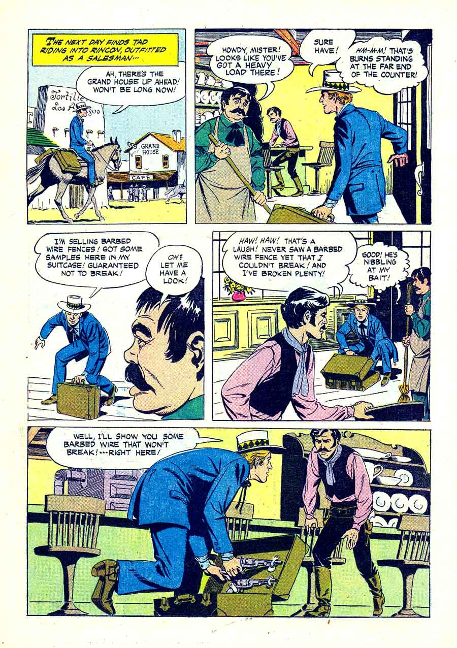 Gene Autry and Champion v1 #118 dell western comic book page art by Russ Manning