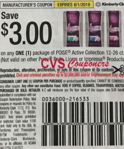 $3.00/1 Poise Active Collection Coupon from "Smart Source" insert 4/28.