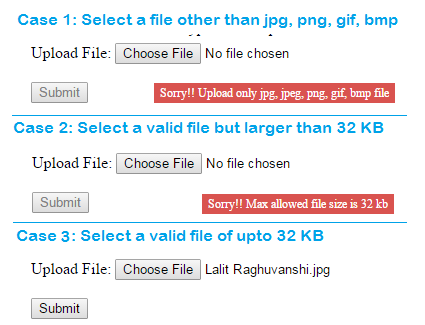 Validating file upload control asp net