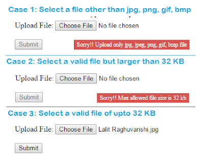 jQuery to validate file type and size before upload through Asp.Net FileUpload Control