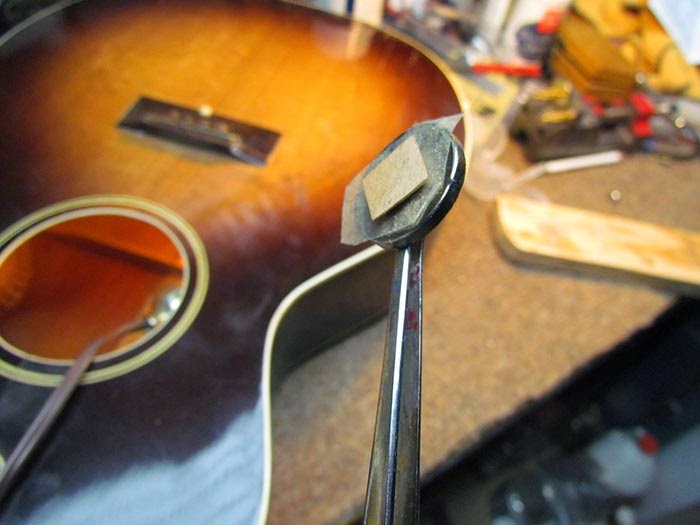 Using Cleats to Repair Side Cracks on the Gibson TG1 Guitar Crawls