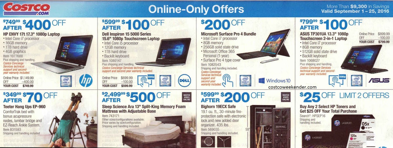 Current Costco Coupon Book (September 2016) Costco Weekender