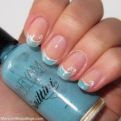 nail french ocean beach nails manicure waves artistic designs wave tip summer pretty themed polish maryammaquillage nailart maryam maquillage trends