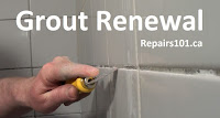 using a grout rake to remove old grout