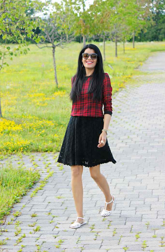 #SearsStyleFind, Plaid Looks For Summer, How To Style A Plaid Blouse, Plaid Looks
