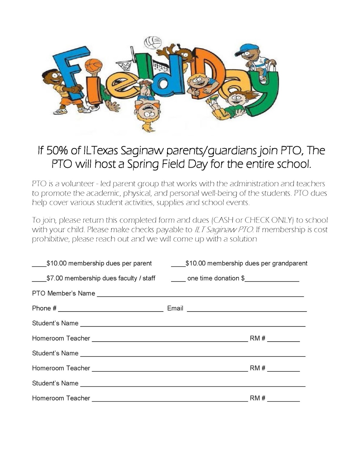 ILTexas Saginaw PTO: November 2017 ILTexas Saginaw PTO: November 2017