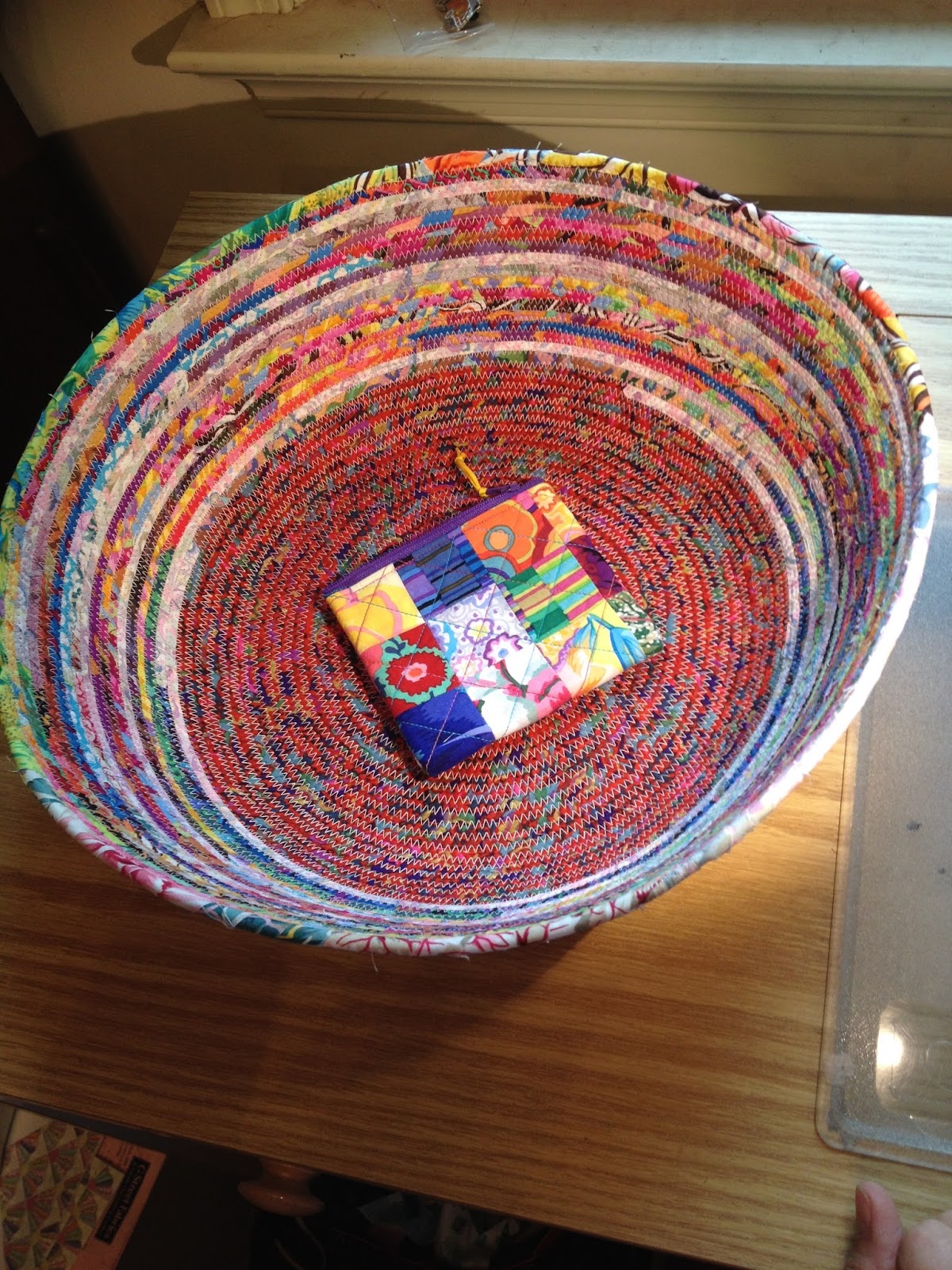 Susan's Quilt Creations Fabric Wrapped Clothesline Basket