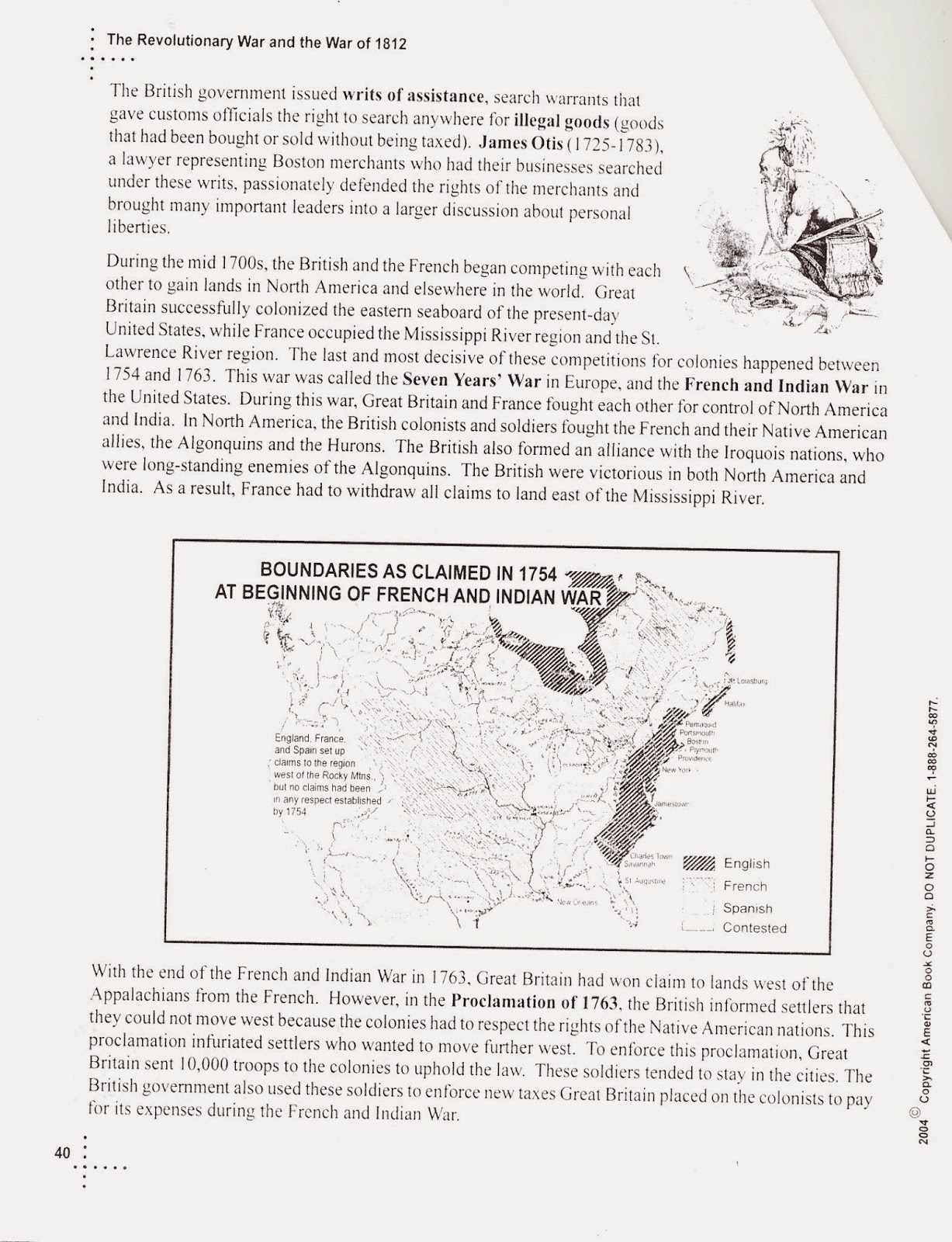 War Of 1812 Worksheet