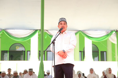 Peringati HUT Ke-10 Pesawaran, Bupati Dendi Menggelar Tabligh Akbar Dan Istighosah
