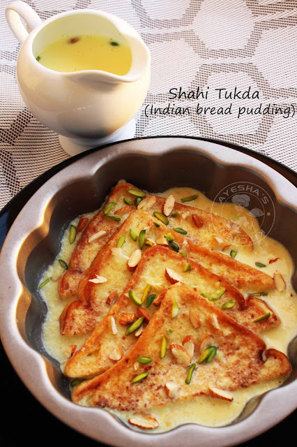 simple dessert with bread shahi tukda yummy bread pudding recipe