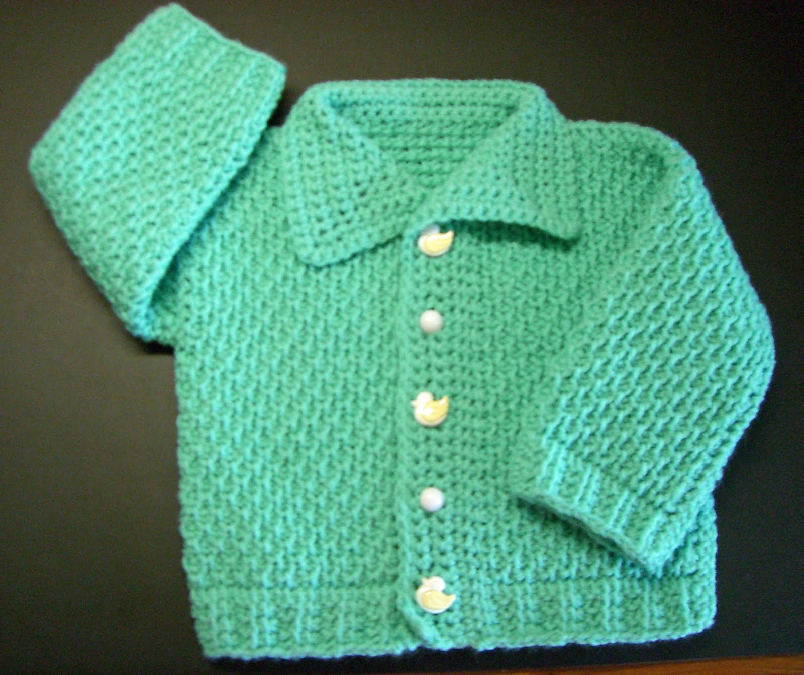 One (More) Yarn After Another: Ayasha Baby Cardigan Pattern in Tunisian ...