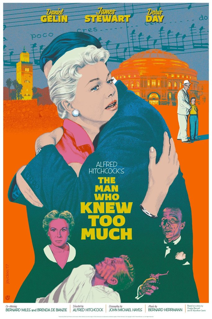 hitchcock movie poster