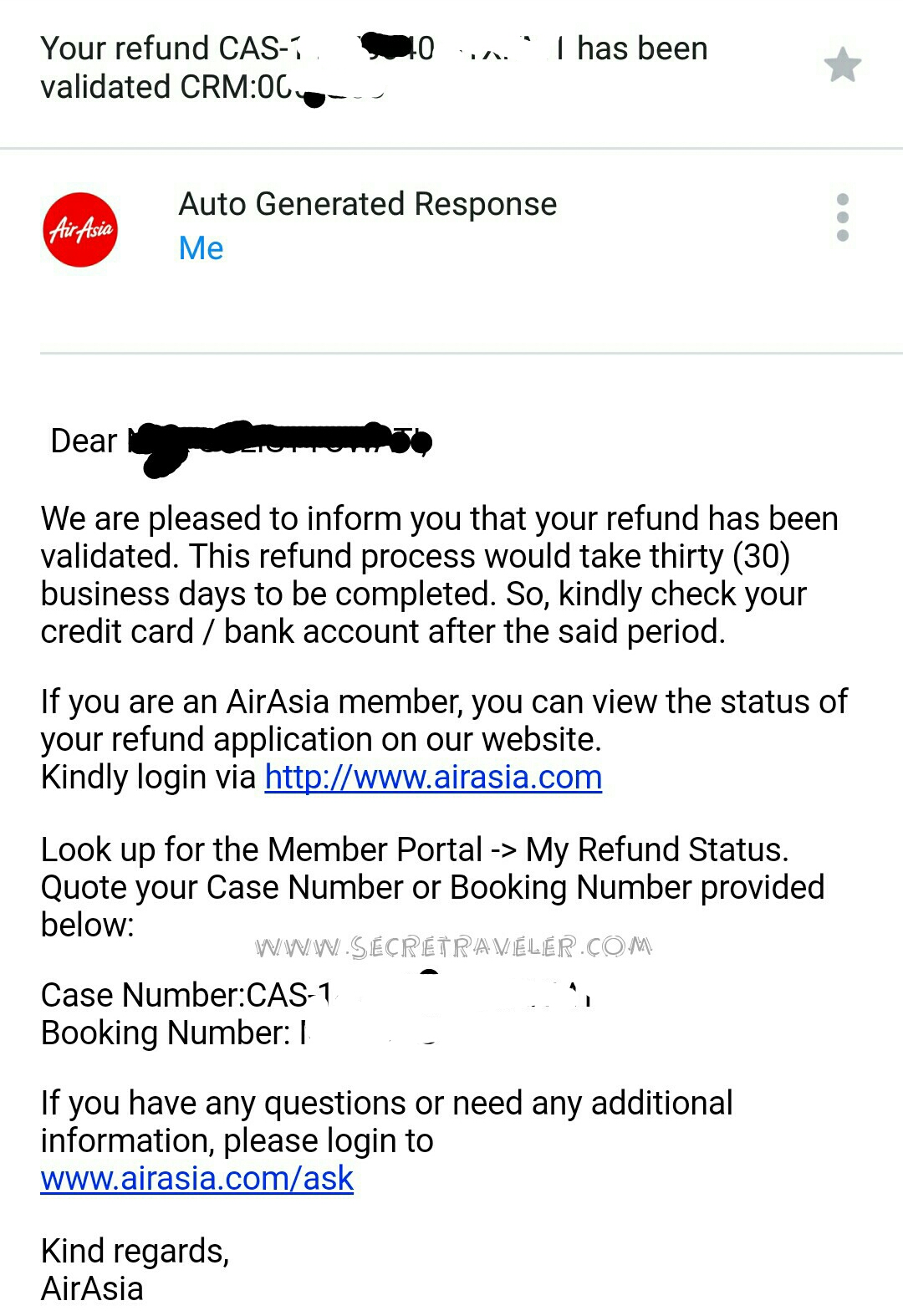 Airasia cancel booking