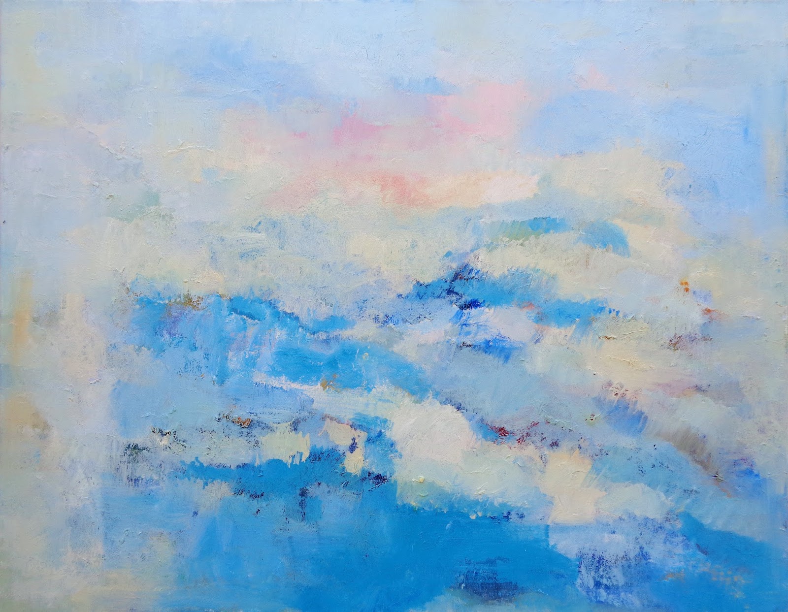 Elisaveta Sivas Abstract sky oil painting