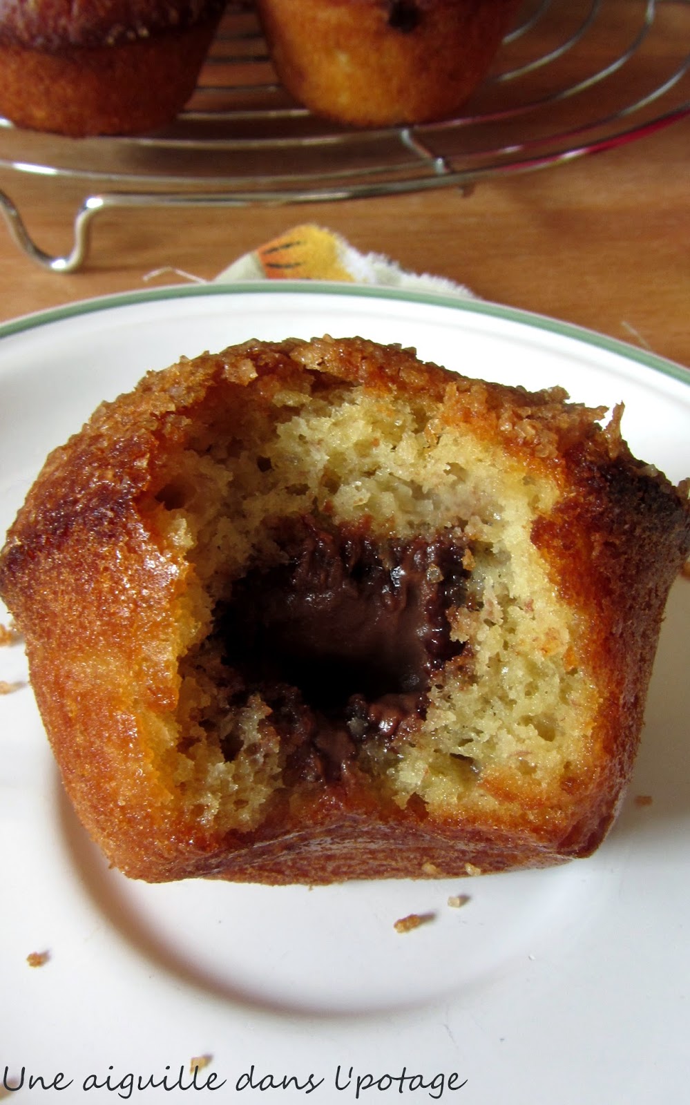 muffins-banane-coeur nutella 