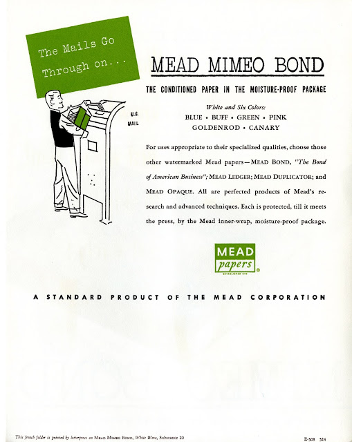 California Historical Society Type Tuesday Mead Paper advertisements