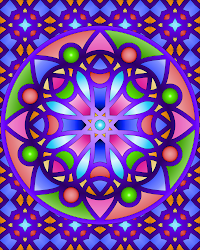 mandala mandalas pattern coloring colored simple patterns geometric pages complicated super eat don paste