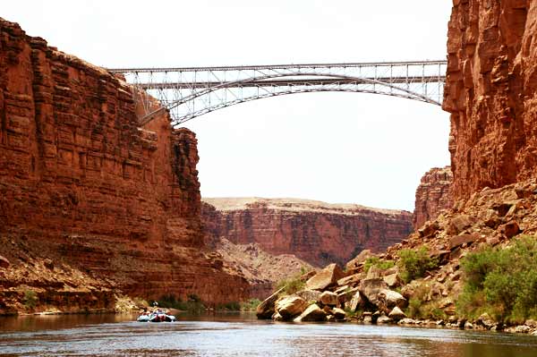 HWY 89A Grand Canyon Navajo Bridges over Colorado River