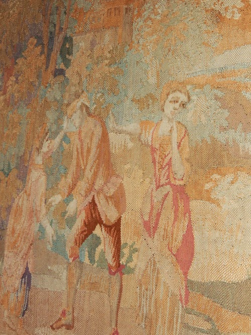 The French Tangerine Antique Tapestry