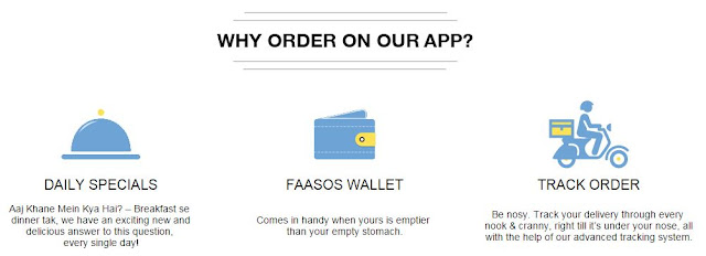 Faasos App features