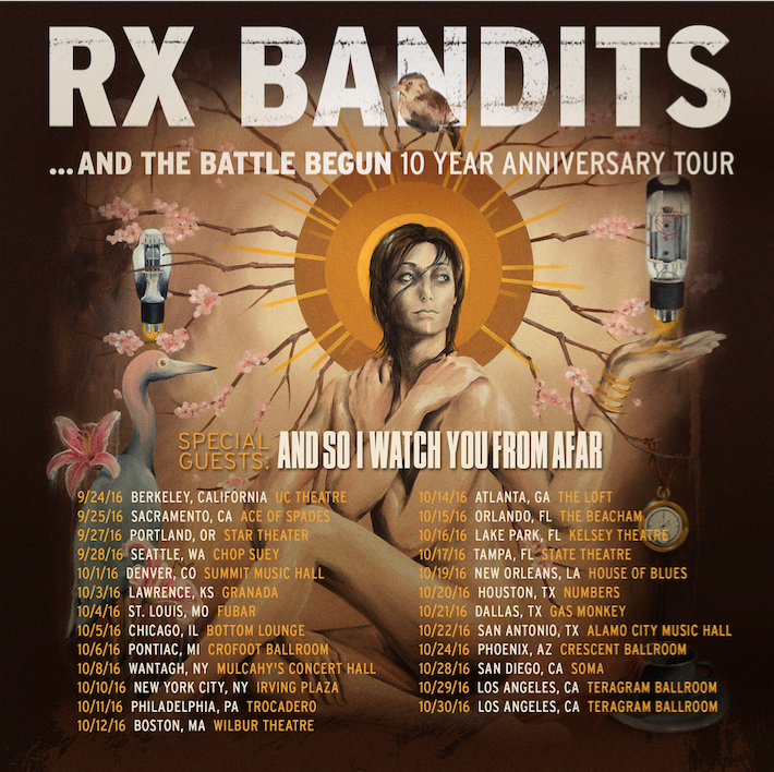 RX Bandits announce '...And the Battle Begun' 10year anniversary tour