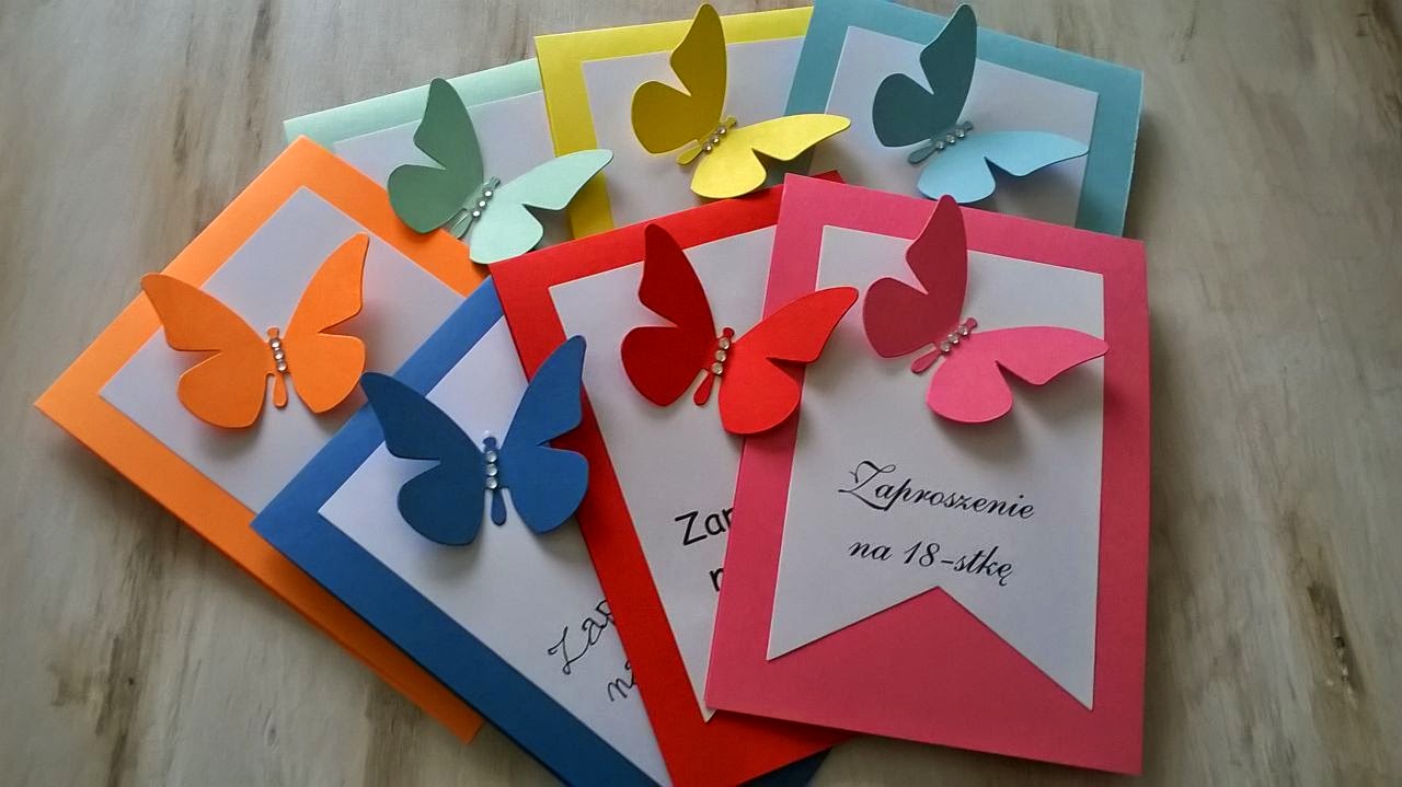 Artpasja Zaproszenia Zaproszenia Urodzinowe Motyle