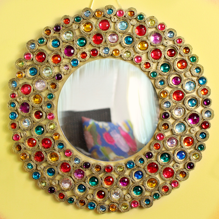 Mark Montano Bejeweled Boho Cardboard Mirror